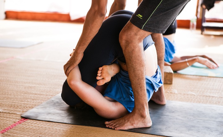 300 Hour Yoga Teacher Training Teacher Adjusting