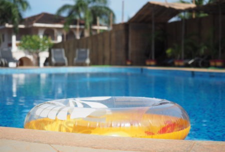 rubber ring on pool