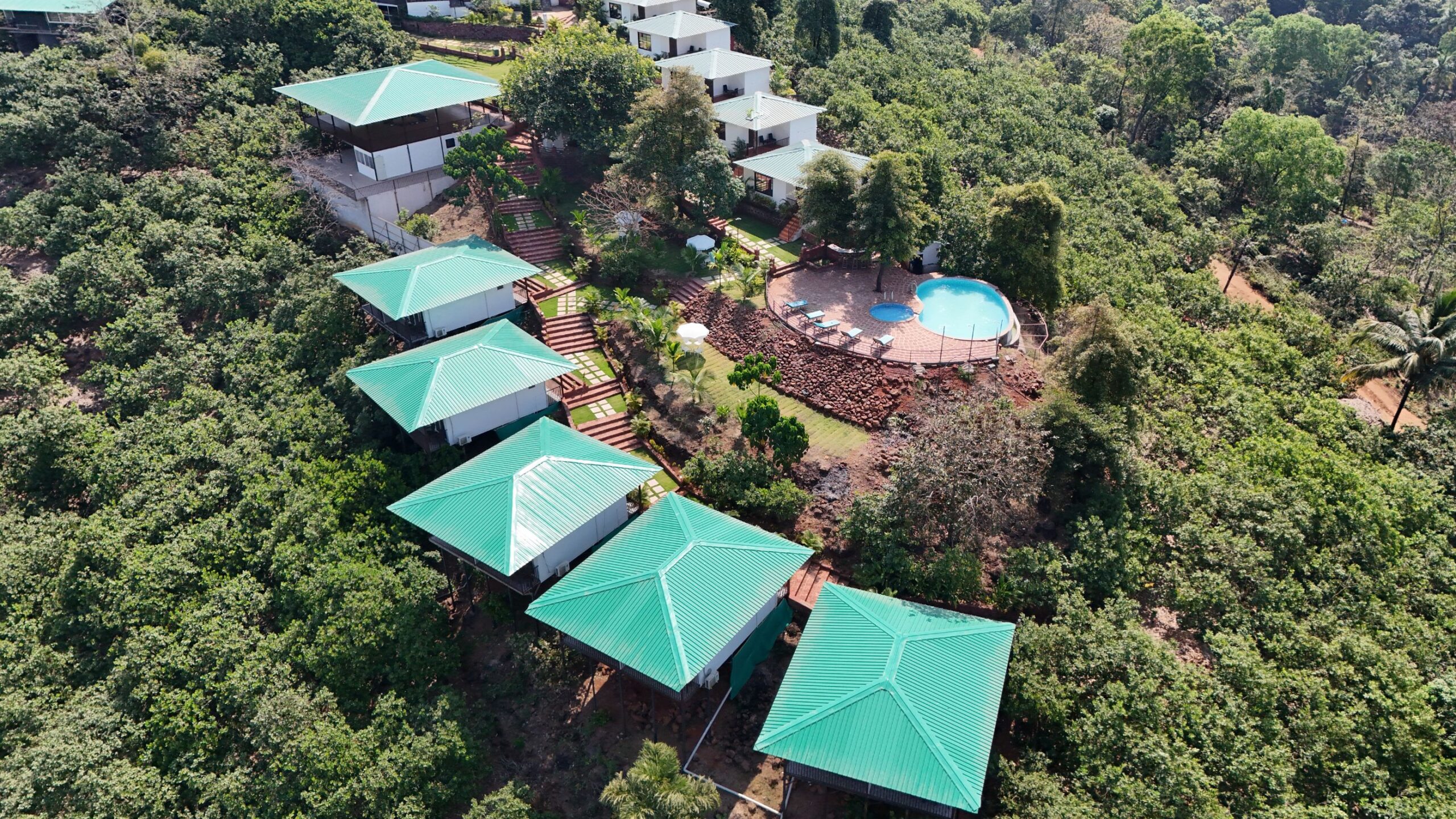 Peaceful yoga retreat and training centre in the hills of North Goa surrounded by nature