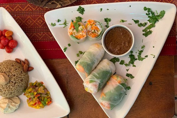 Rice paper rolls from our restaurant